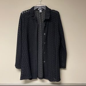 Damee Inc Cut Out Button Down